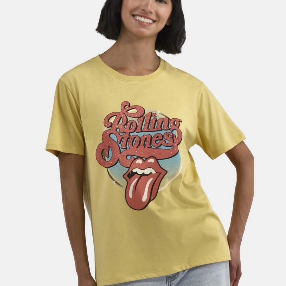Rolling Stones Vintage Yellow Graphic T-Shirt